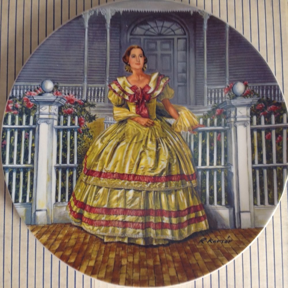 VINTAGE GONE WITH THE WIND MELANIE PLATE MINT BOX